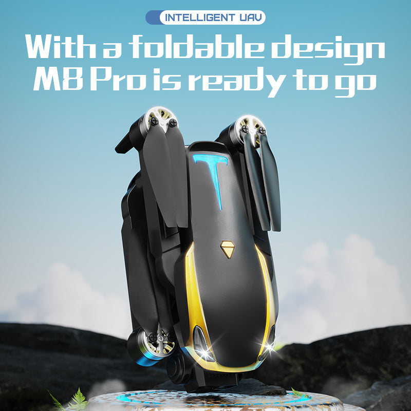 M8 Pro Drone Quadcopter Remote Control Handle Four Axis HD 6K Photo…