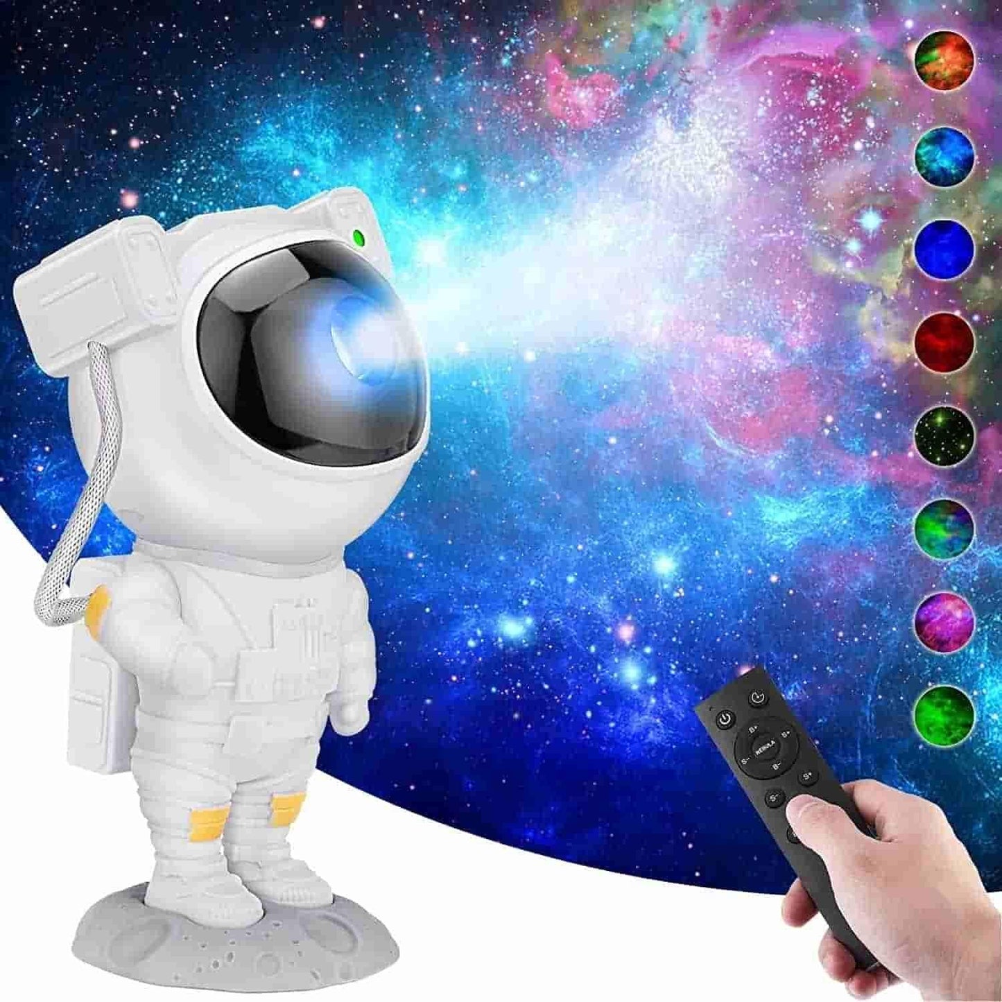 Astronaut Galaxy Projector - 360 Magnetic Head Rotation, Remote Con…