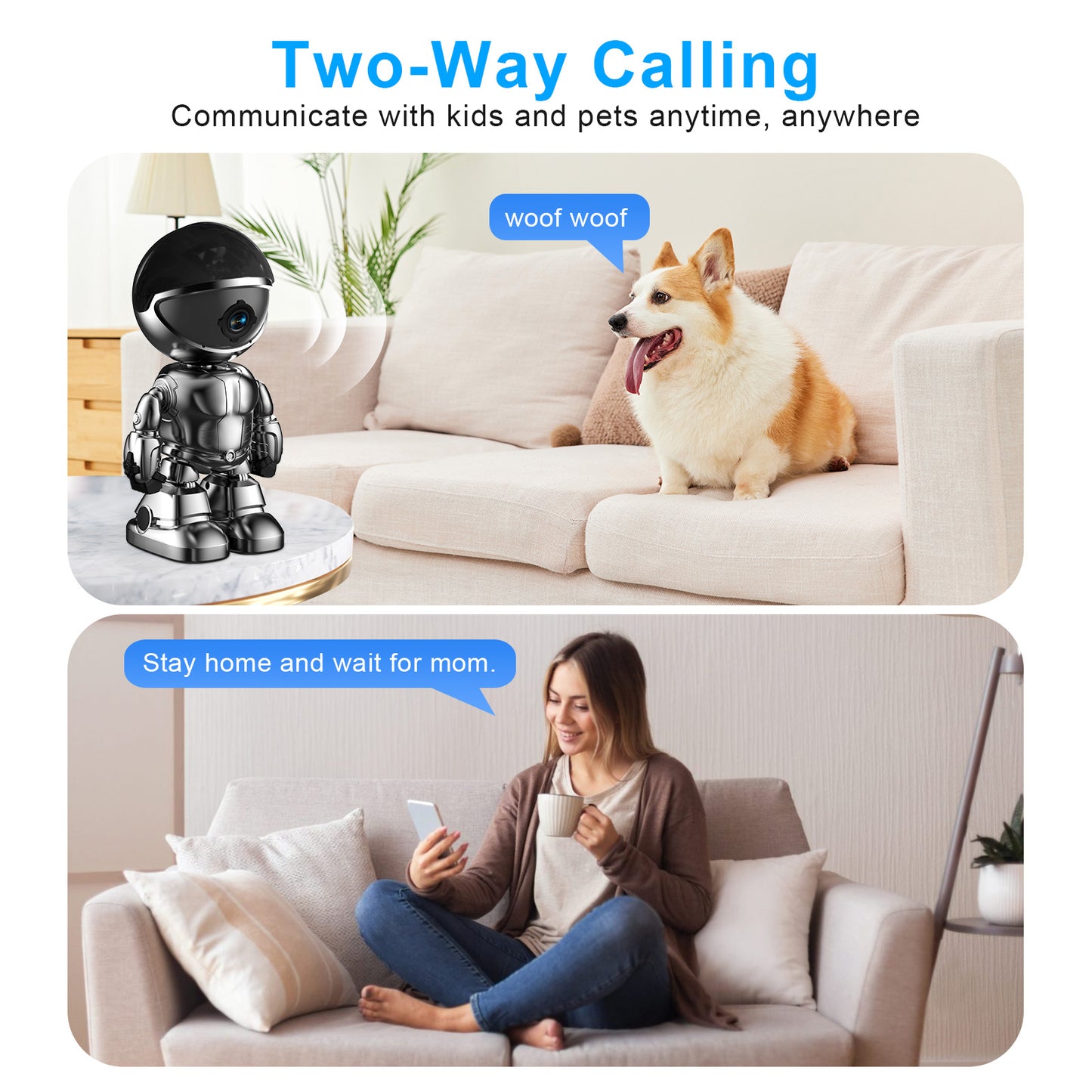 Smart Robot Camera 3MP IP Camera WIFI Robert Network CCTV HD Baby M…
