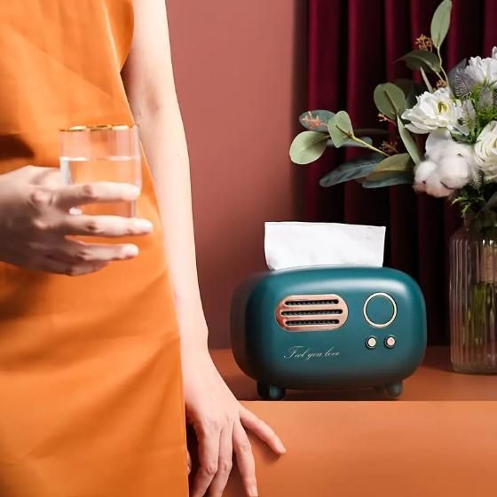 Vintage Radio Box Tissue Holder — Premium Luxury Collection | Luxysy
