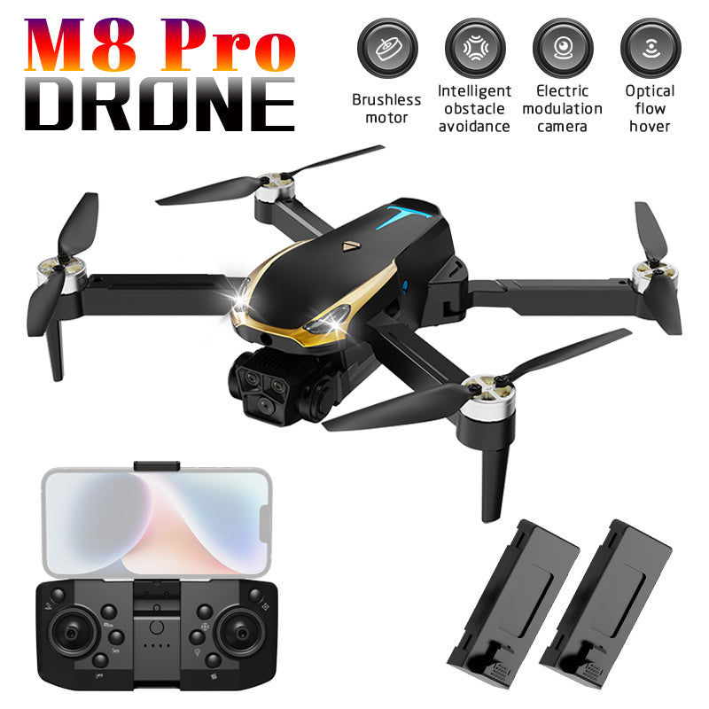 M8 Pro Drone Quadcopter Remote Control Handle Four Axis HD 6K Photo…