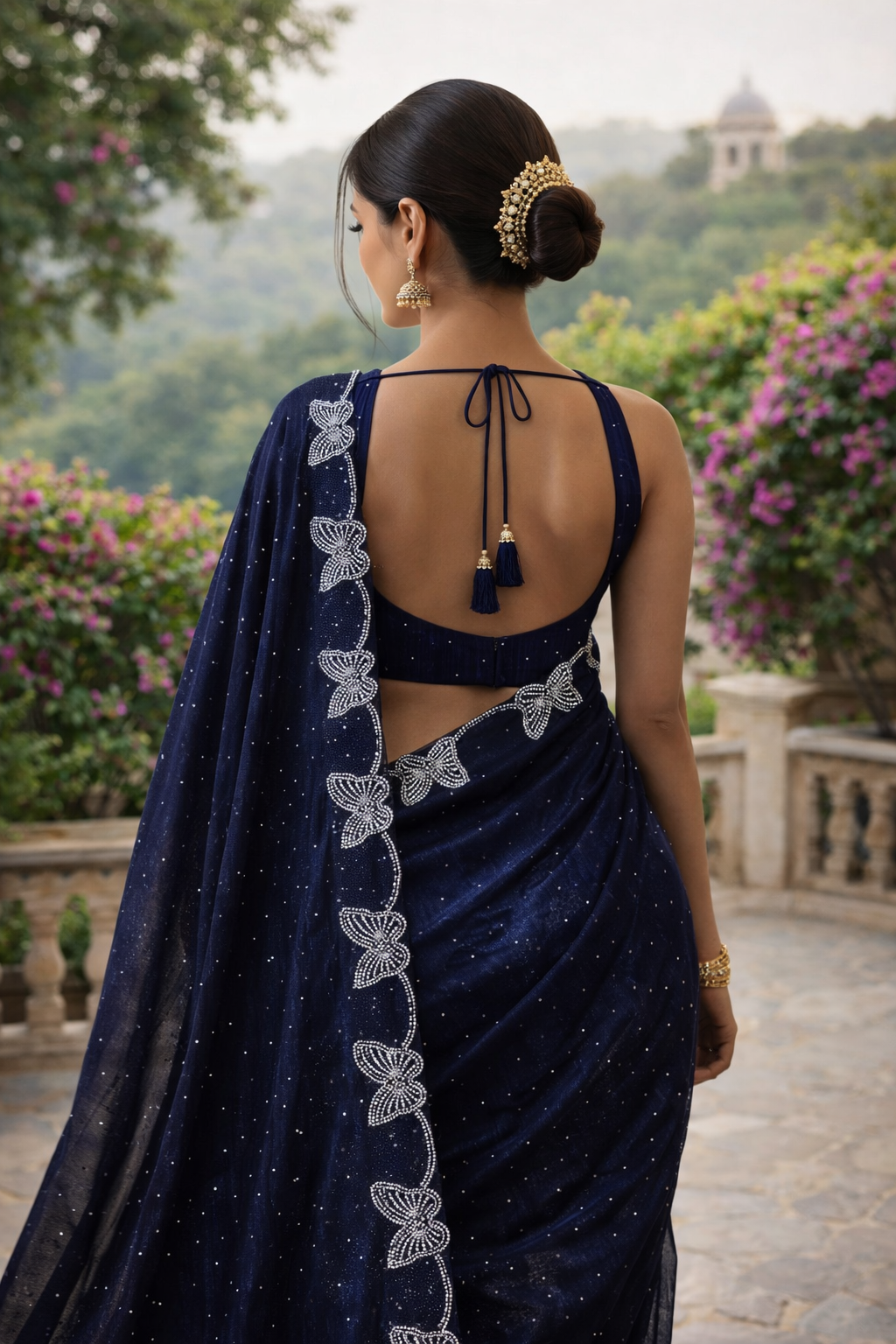 ✨ Kashvi Sarees Embellished Bollywood Net Saree with Unstitched Blouse ✨