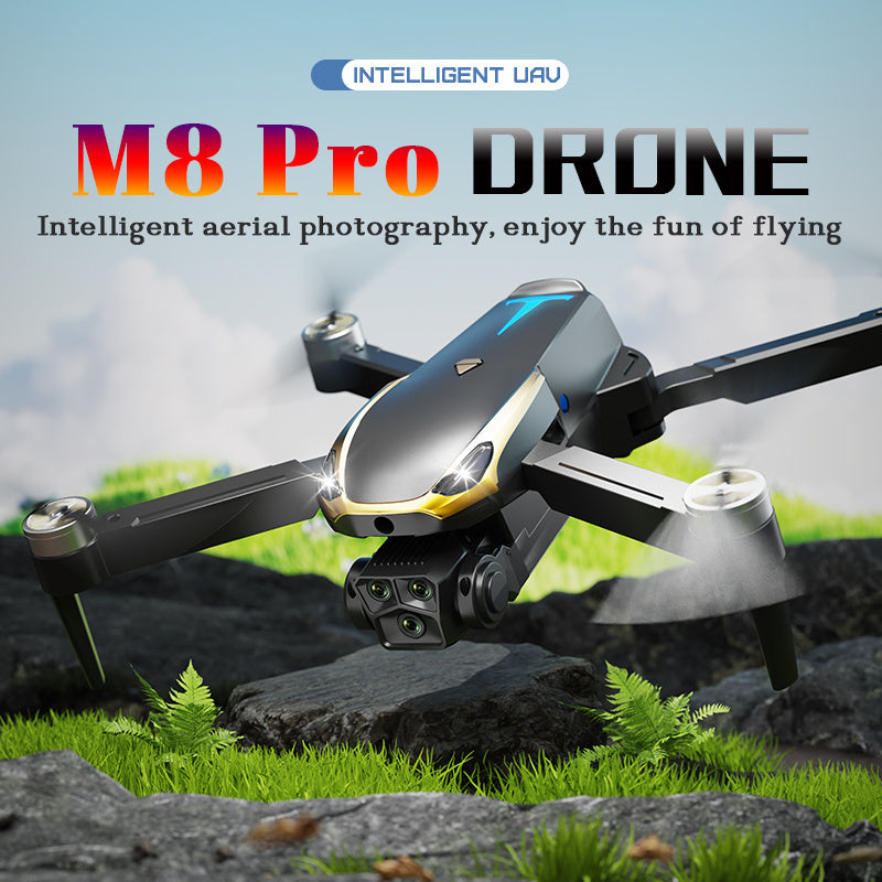 M8 Pro Drone Quadcopter Remote Control Handle Four Axis HD 6K Photo…