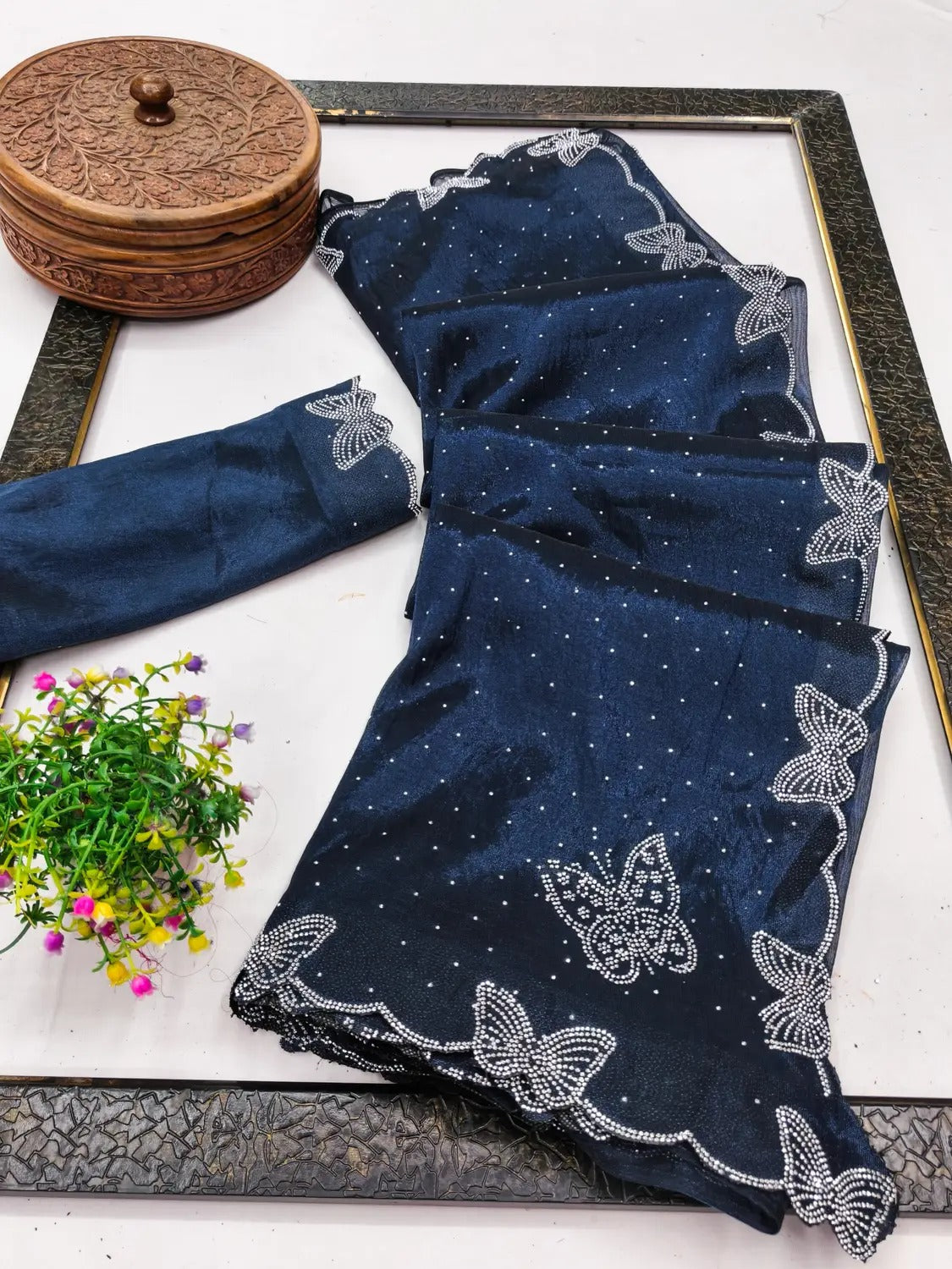 ✨ Kashvi Sarees Embellished Bollywood Net Saree with Unstitched Blouse ✨